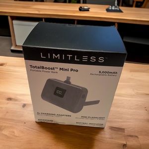 Limitless TotalBoost Mini Pro 5000mAh Power Bank-gray marble